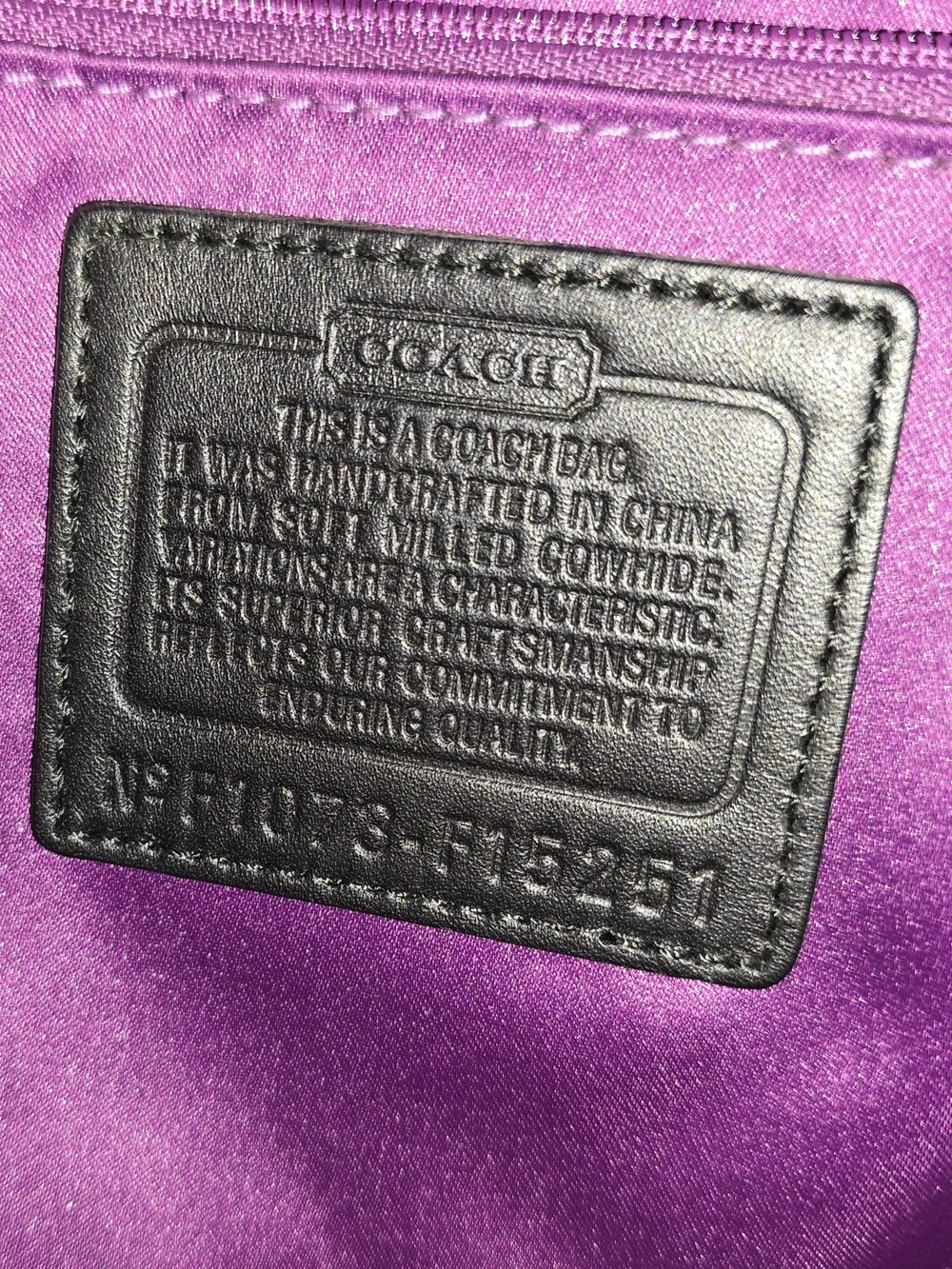 Coach Black Leather Shoulder Bag with Chain Strap - Picture 7 of 7